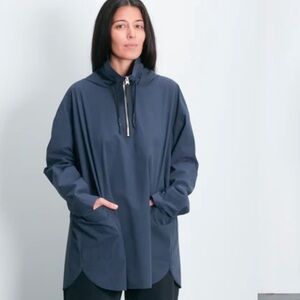 Roucha Trege Hooded Top Size Large Size C Navy Blue Oversized Lagenlook Baggy